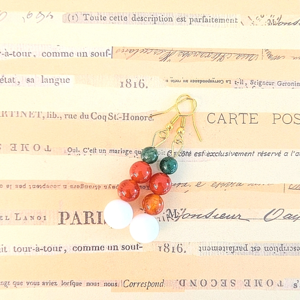 Fall Colors Gemstone Earrings